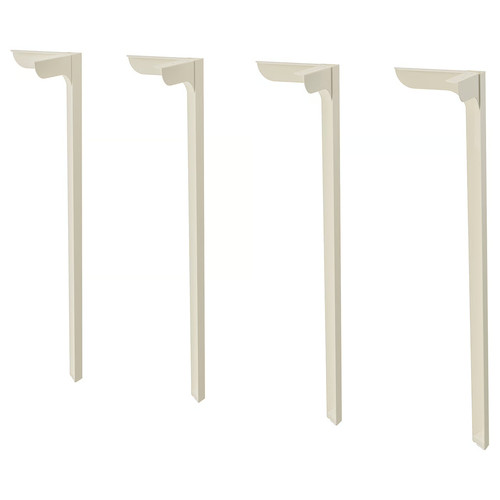 SKÅLSTA Table leg, straight light grey-beige
