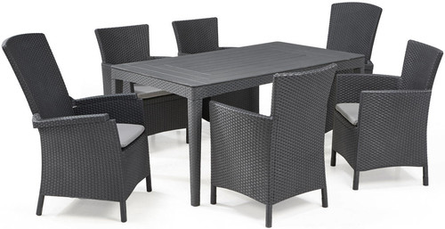 Outdoor Dining Table GIRONA 160 cm, graphite