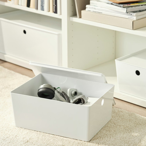 KUGGIS Box, white, 26x35x15 cm