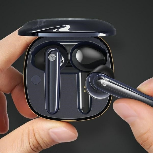 USAMS Headphones Earphones Bluetooth TW S 5.0 SD Series, blue