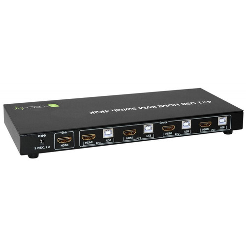 4-port HDMI/USB KVM Switch 4x1 with Audio