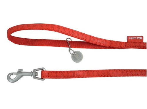 Zolux Dog Leash Mac Leather 25mm/1.2m, red