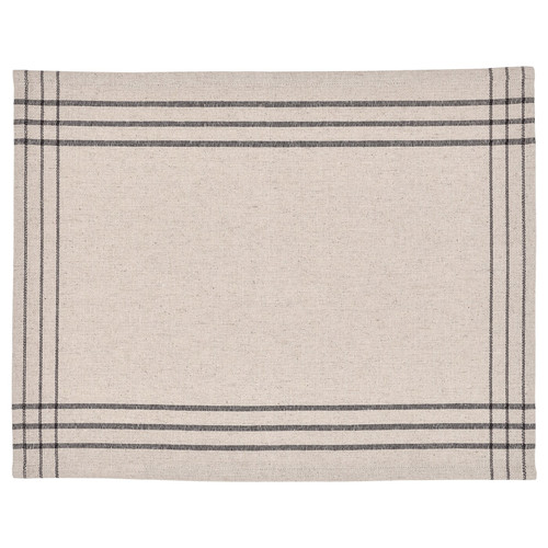 VÅRARV Place mat, dark grey/natural, 35x45 cm