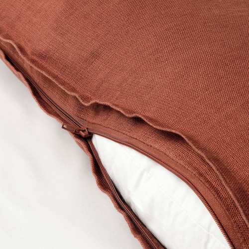 DYTÅG Cushion cover, red-brown, 50x50 cm