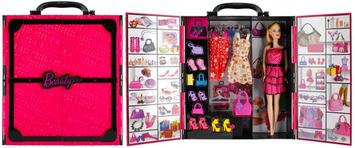 Beauty Doll Wardrobe & Accessories Playset 3+