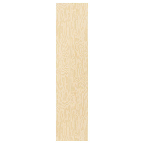 KALBÅDEN Door with hinges, lively pine effect, 40x180 cm