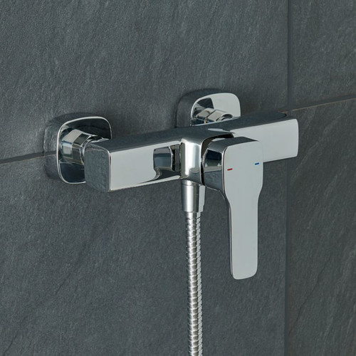 GoodHome Shower Mixer Tap Teesta, silver