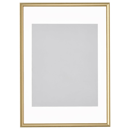 SILVERHÖJDEN Frame, gold-colour, 50x70 cm