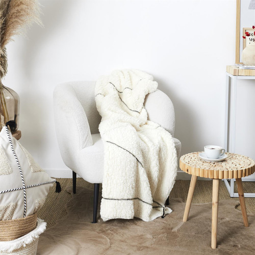 Sherpa Blanket, Natural