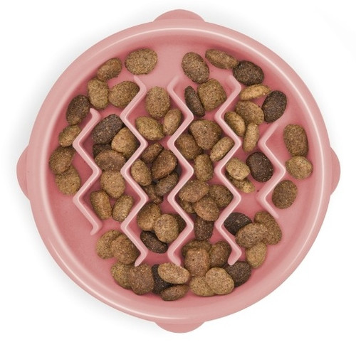 Outward Hound Fun Feeder Dog Bowl Tiny XS, pink