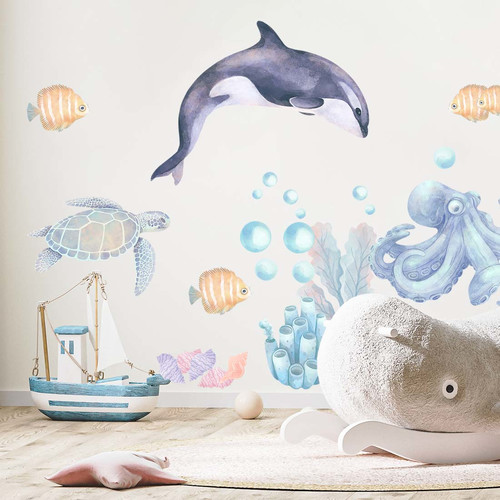 Wall Sticker Set - Ocean Animals II