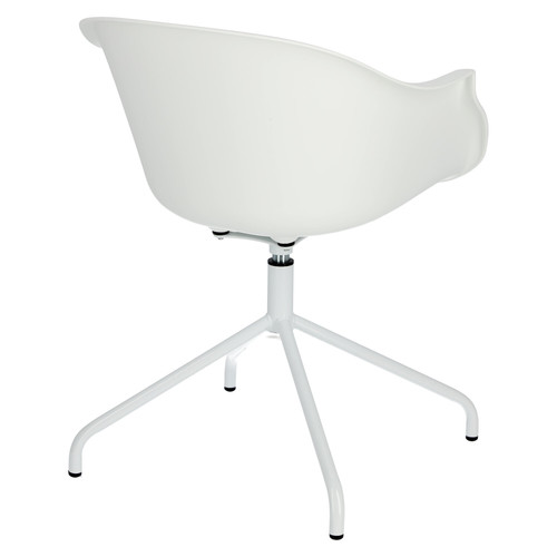 Swivel Desk Chair Roundy, white