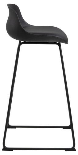 Bar Stool Tina, low, black