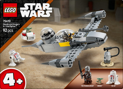 LEGO Star Wars Mando and Grogus N-1 Starfighter 4+