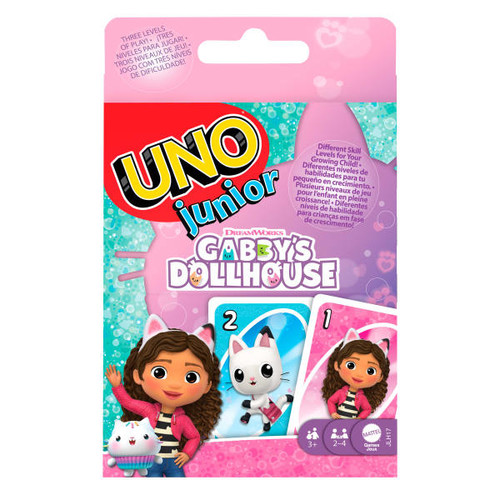 UNO Junior Gabby's Dollhouse Card Game JLH17 3+