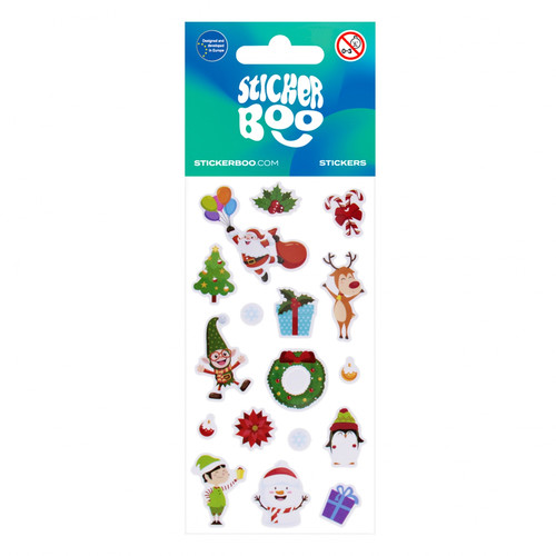 Christmas Graphic Stickers, Assorted