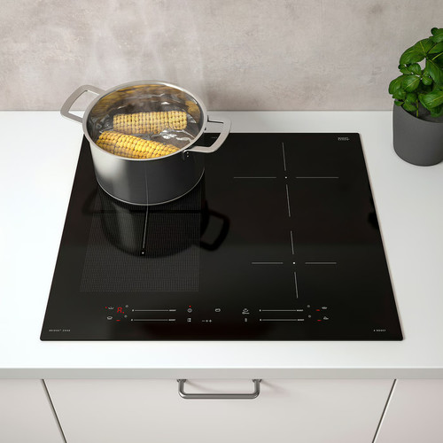 SMAKLIG Induction hob, black IKEA 500 black, 59 cm