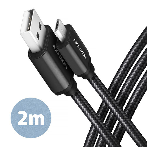 AXAGON USB Cable BUMM-AM20AB cable MicroUSB USB-A, 2