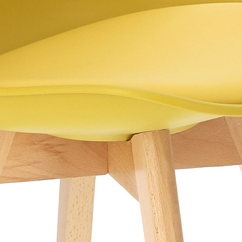 Dining Chair Norden Cross PP, yellow