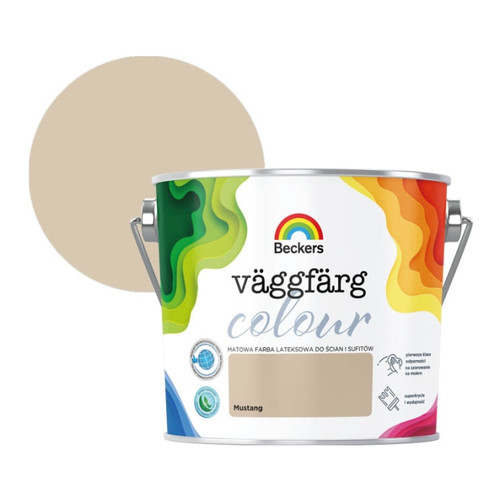 Beckers Matt Latex Paint Vaggfarg Colour 2.5l mustang