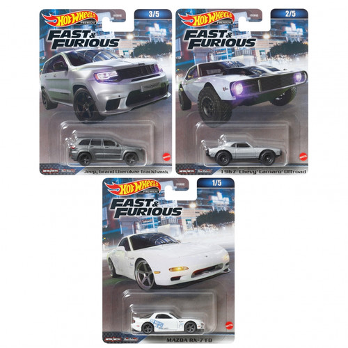 Hot Wheels Premium Fast & Furious 1pc, assorted models, HNW46 3+