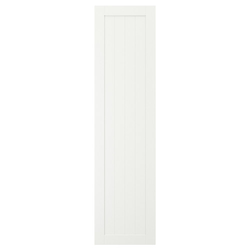 GULLABERG Door with hinges, white, 50x195 cm