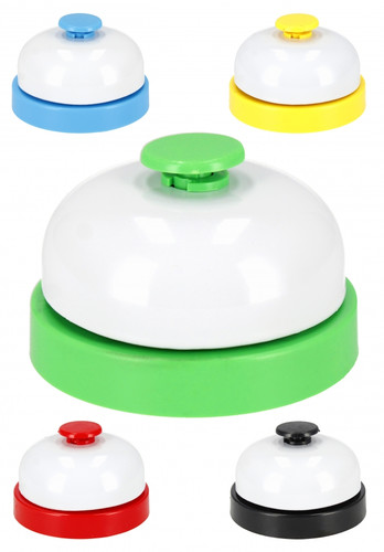 Reception Bell 7.5cm, 1pc, assorted colours