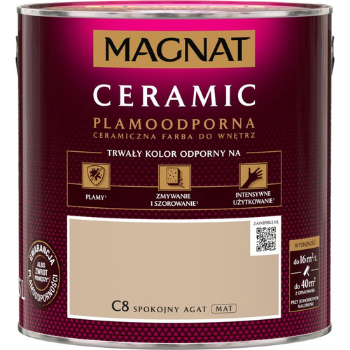Magnat Ceramic Interior Ceramic Paint Stain-resistant 2.5l, calm agate