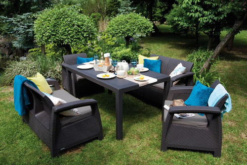 Outdoor Furniture Set CORFU FIESTA II, graphite