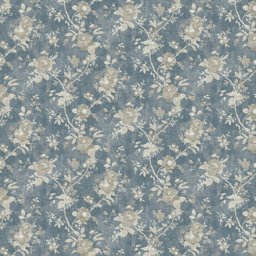 GoodHome Vinyl Wallpaper on Fleece Cuart, blue