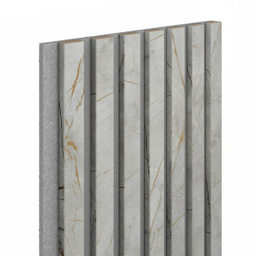 Lamella Wall Panel Vertical Line 300 x 2650 mm, grey/stone, elt