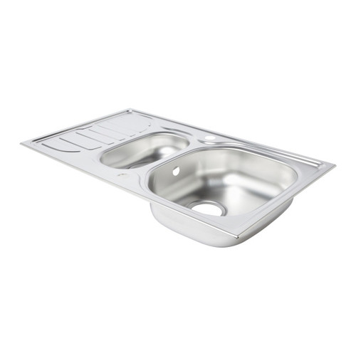 Steel Kitchen Sink Turing 1.5 Bowl with Drainer