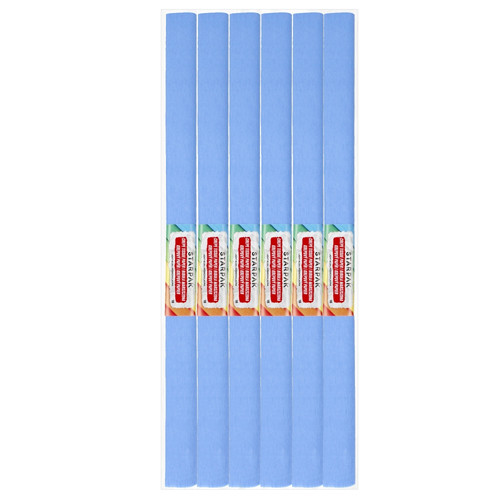 Crepe Paper 50x200cm 10pcs, light blue