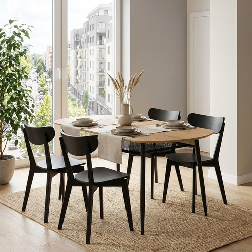 Dining Chair Roxby, black/black