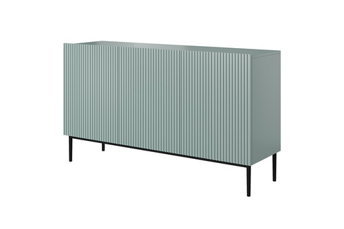 Three-Door Cabinet Nicole 150cm, sage/black legs