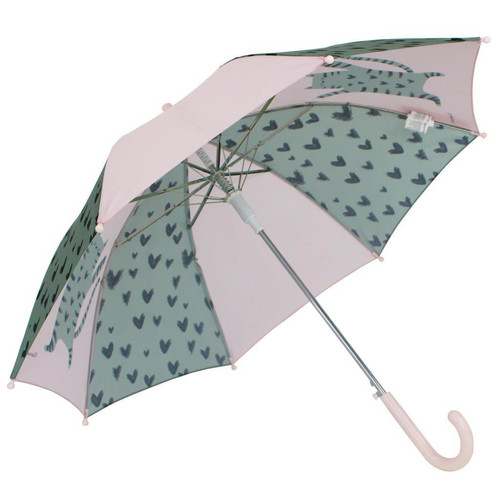 Kidzroom Umbrella Cat & Hearts Green