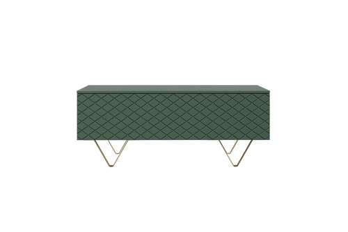 Coffee Table with Storage Scalia 120, matt labrador/gold legs