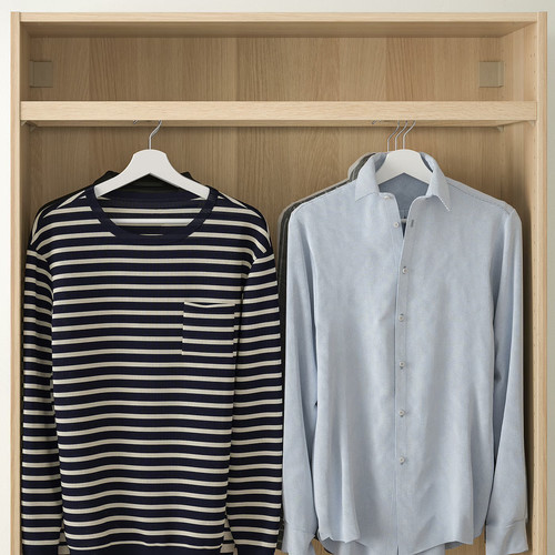 KOMPLEMENT Clothes rail, white stained oak effect, 100x35 cm