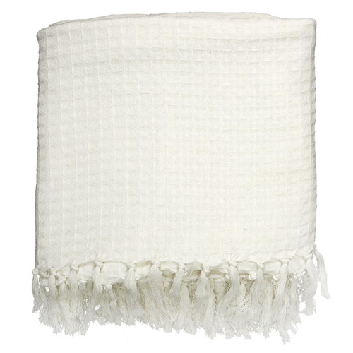 Blanket Throw Waffle 150x200cm, white