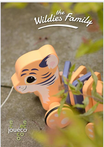 Joueco Wooden Tiger The Wildies Family 12m+