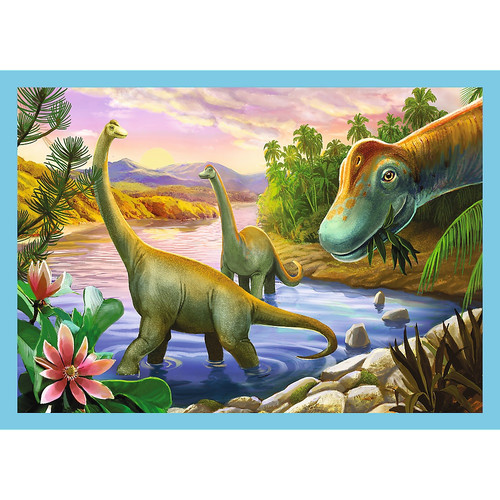 Trefl Children's Puzzle Unique Dinosaurs 4in1 3+