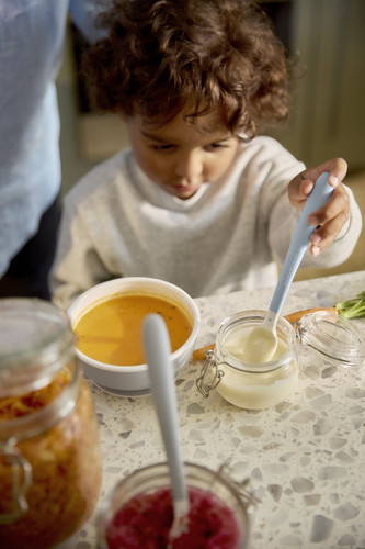 BABYBJORN Baby Bowl, 2-pack, Light Grey, 6m+