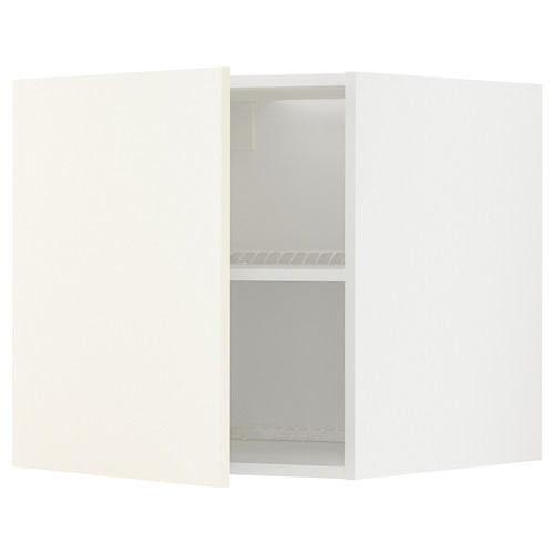 METOD Top cabinet for fridge/freezer, white/Vallstena white, 60x60 cm