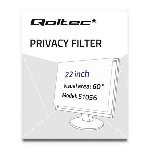 Qoltec Privacy Filter RODO 22" 16:10