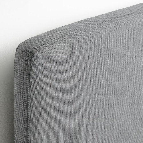 TÄRNKULLEN Upholstered bed frame, Tibbleby beige/grey/Luröy, 160x200 cm