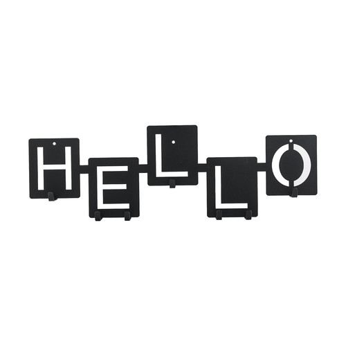 Wall Hanger Hello, black