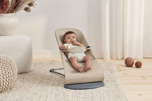 BABYBJÖRN Bouncer Balance Soft Woven - Khaki / Beige