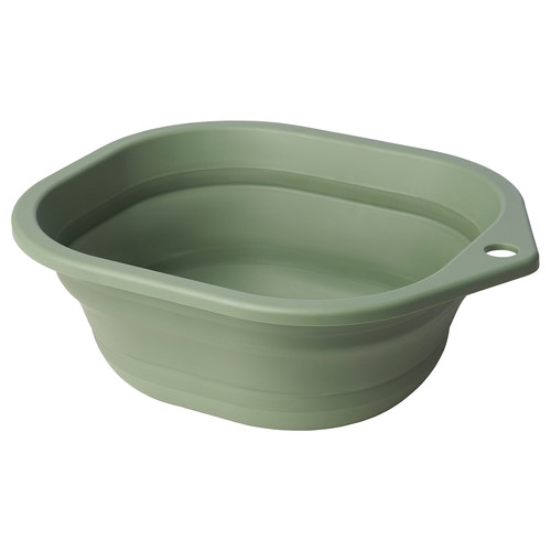 PEPPRIG Wash-tub, foldable/green, 10 l
