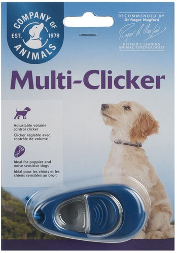 Clix Multi-Clicker Dog Training Aid, blue
