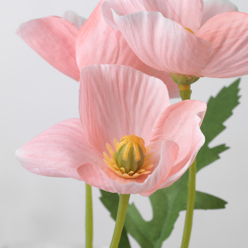 SMYCKA Artificial flower, in/outdoor/Poppy pink, 27 cm